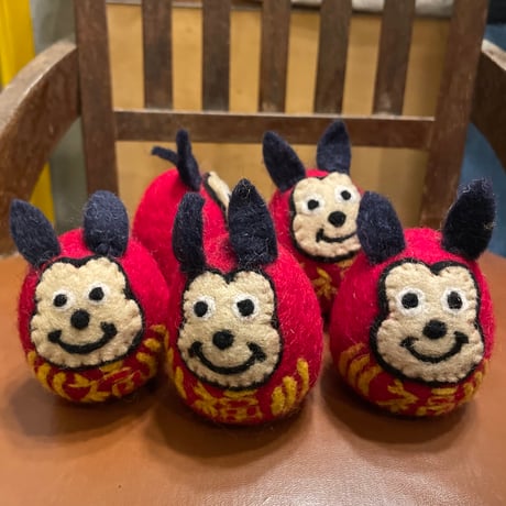 TigreBrocante"naugty だるま felt mascot" (one)