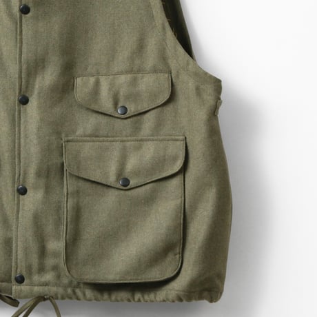 PORTRAITE"over vest"(smoky green wool)unisex