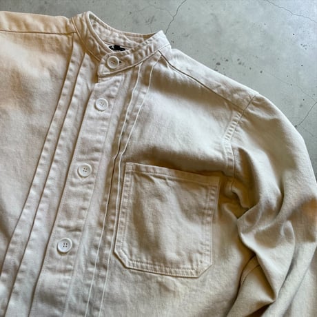 TigreBrocante"9.5oz katsuragi cloth tuck shirts jacket"(natural)women's