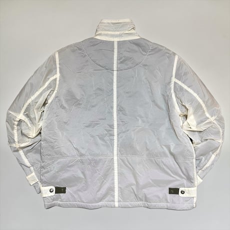 dip ltd "micro ripstop nylon boa liner bomber  jacket" (off white)unisex