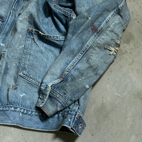 H.UNIT "13.5oz selvage deinim work jacket customize"( indigo)unisex