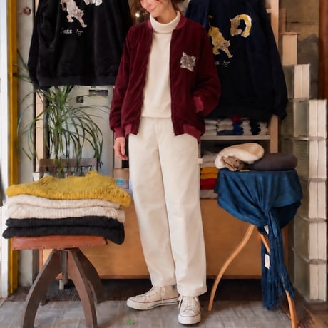TigreBrocante"Lively tiger souvenir jacket"(red)unisex