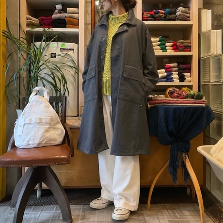 amne "nylon OX covered coat" (charcoal) unisex