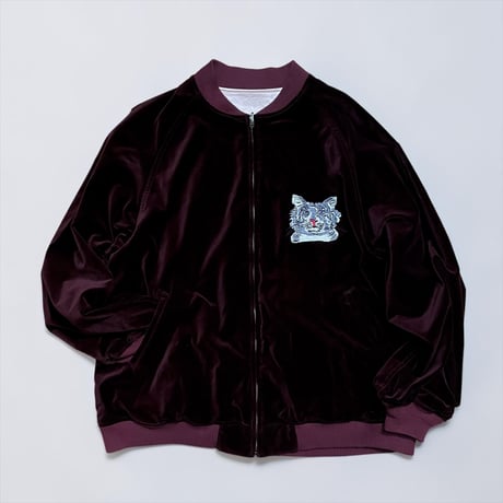 TigreBrocante"Lively tiger souvenir jacket"(red)unisex