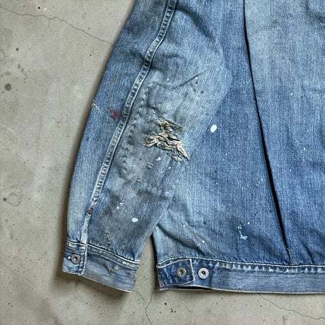 H.UNIT "13.5oz selvage deinim work jacket customize"( indigo)unisex