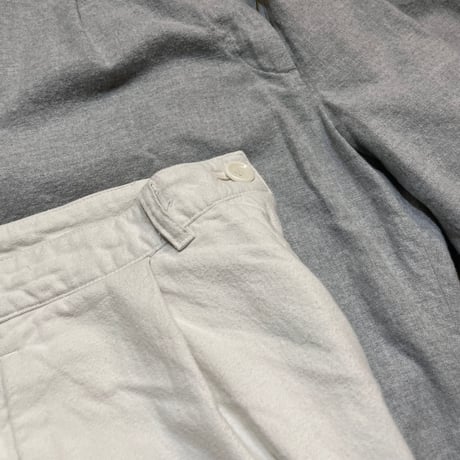TigreBrocante "low teist yarn cotton flanel comodo slacks"(women's)