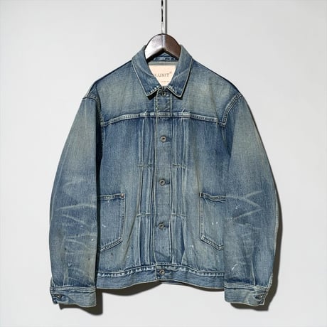 H.UNIT "13.5oz selvage deinim work jacket used wash"( indigo)unisex