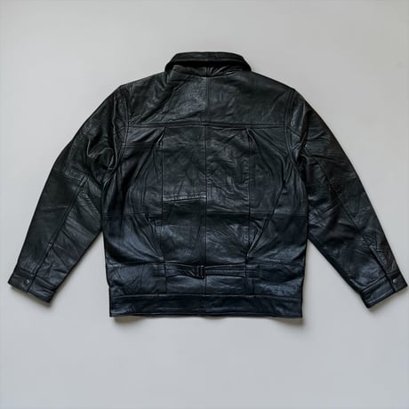yoused"3pocket 1st type leather jacket"(black)unisex