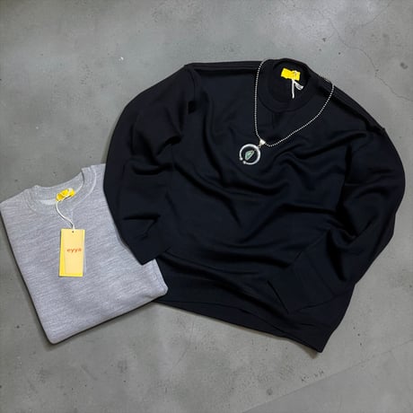 eyya"special pile wool knit sweat"(black)unisex
