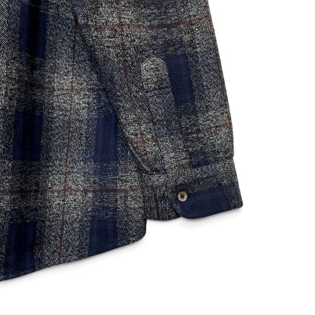 Slow Hands"flannel check malibu shirts"(gray)unisex