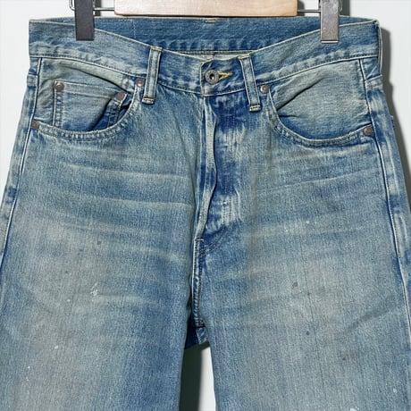 H.UNIT "13.5oz selvage denim used wash" (indigo) unisex