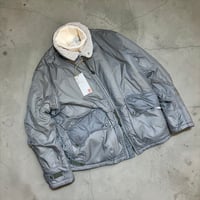dip ltd "micro ripstop nylon boa liner bomber  jacket" (grey)unisex