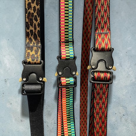 BISON DESIGNS U.S.A"19mm webbing belt LYNX buckle"(unisex)
