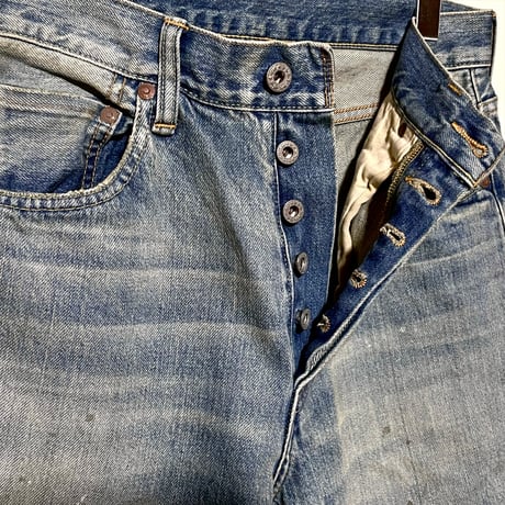 H.UNIT "13.5oz selvage denim used wash" (indigo) unisex