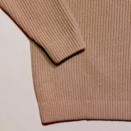 eyya"cashmere rib crew knit"(camel)unisex