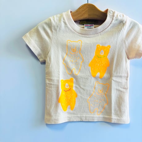 クマさんのカルテットTシャツ/90cm