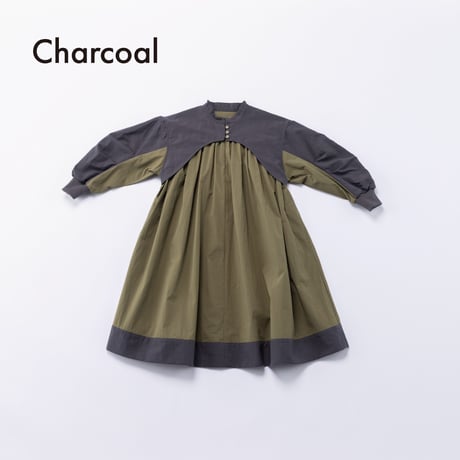 nunuforme / コンビワンピース　 19-nf26-446-015   Charcoal  M.L .XL.1(155).2(163)