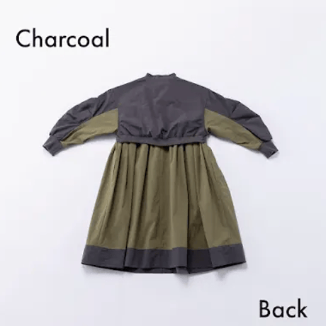 nunuforme / コンビワンピース　 19-nf26-446-015   Charcoal  M(105-115).L(120-130) .XL(135-145).1(155).2(163)