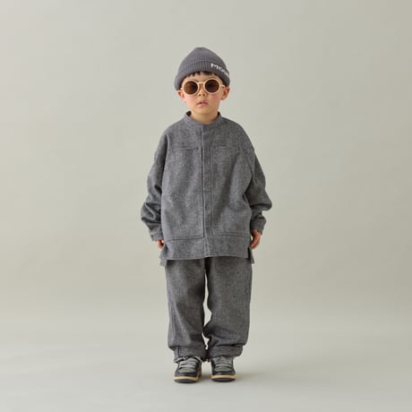 MOUN TEN. / cotton tweed loose pants   MP99-2023  black twill  125.140.0.1.2