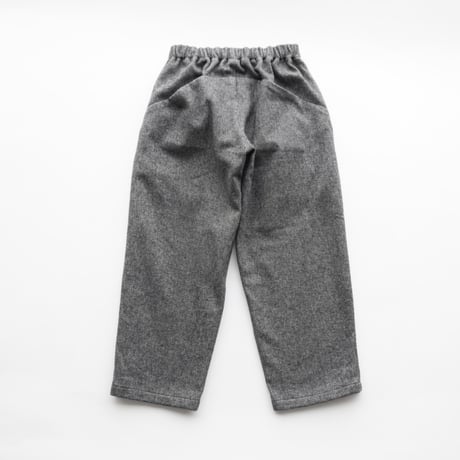 MOUN TEN. / cotton tweed loose pants   MP99-2023  black twill  125.140.0.1.2