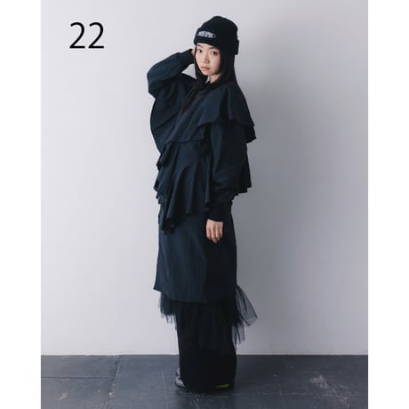 nunuforme / ランダムフリルジャンパー  22-nf26-499-025   Black  M .L .XL.1(155).2(163)
