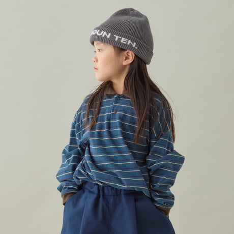 MOUN TEN. / vintage border polo   MT121-2002  vintage blue  125.140.0.1.2