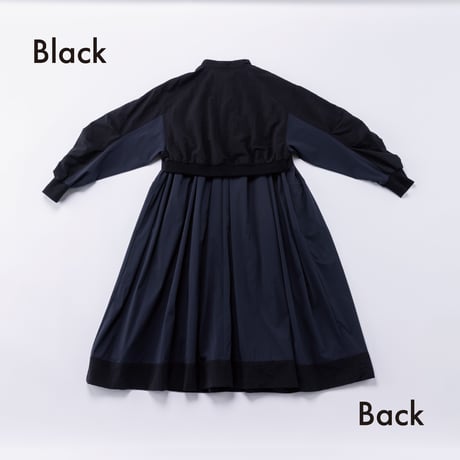 nunuforme / コンビワンピース　 19-nf26-446-015   Black  M.L .XL.1(155).2(163)