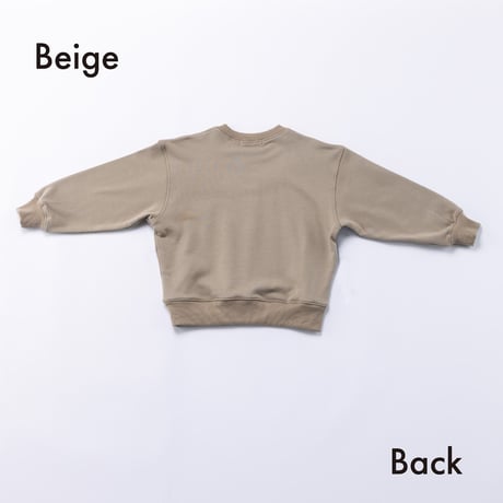 nunuforme / nunuワッペントレーナー　nt26-002-12  Beige   105.115.125.135.145.1(155).2(163)