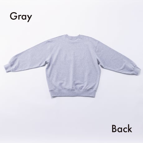 nunuforme / ゆるinuinu刺繍トレーナー　nt26-002-10  Gray   105.115.125.135.145.1(155).2(163)