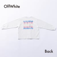 nunuforme / トリコロールロゴ ロングスリーブT　nt26-007-05   OffWhite   115.125.135.145.1(155).2(163)
