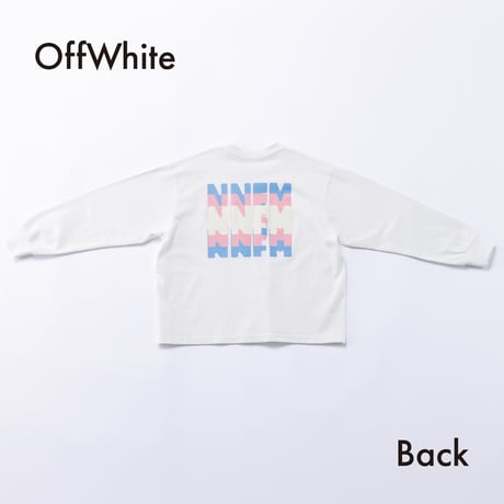 nunuforme / トリコロールロゴ ロングスリーブT　nt26-007-05   OffWhite   115.125.135.145.1(155).2(163)