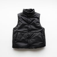 MOUN TEN. /puff vest  MV02-2020  black  140.0.1