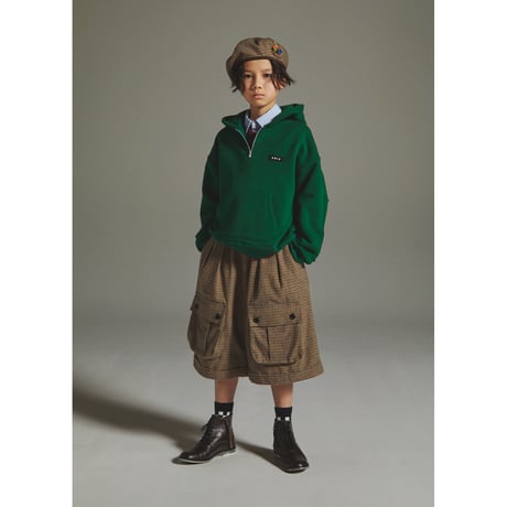 GRIS / Half zip foody sweat  GR26AW-CU009   GREEN  L.XL