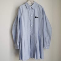 GRIS / Hem Pleated  Long shirt GR26AW-SH005  STRIPE-細  M(1201-135).L(135-150).XL(150-160)