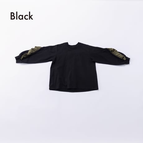 nunuforme / 裁ち切りフリルT　43-nf26-939-727   Black   115.125.135.145.1(155).2(163)