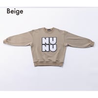 nunuforme / nunuワッペントレーナー　nt26-002-12  Beige   105.115.125.135.145.1(155).2(163)