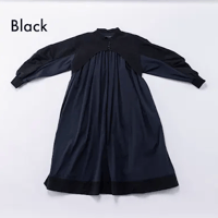 nunuforme / コンビワンピース　 19-nf26-446-015   Black  M(105-115).L(120-130) .XL(135-145).1(155).2(163)