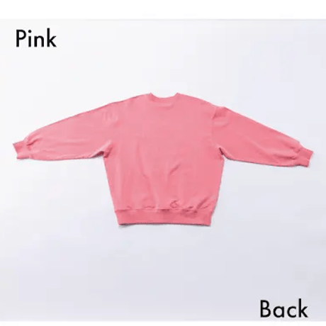 nunuforme / ゆるinuinu刺繍トレーナー　nt26-002-10  Pink   105.115.125.135.145.1(155).2(163)