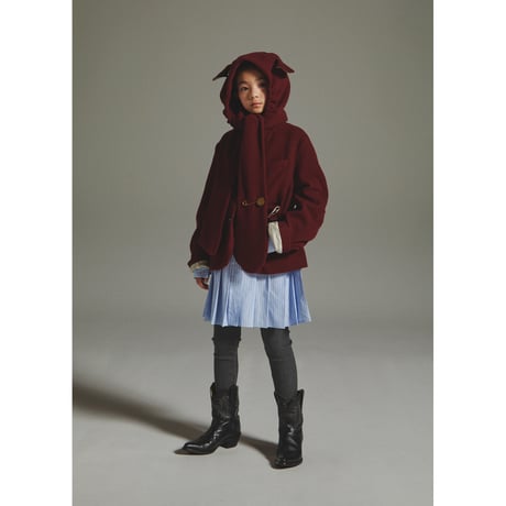 GRIS / Hem Pleated  Long shirt GR26AW-SH005  STRIPE-細  M(1201-135).L(135-150).XL(150-160)