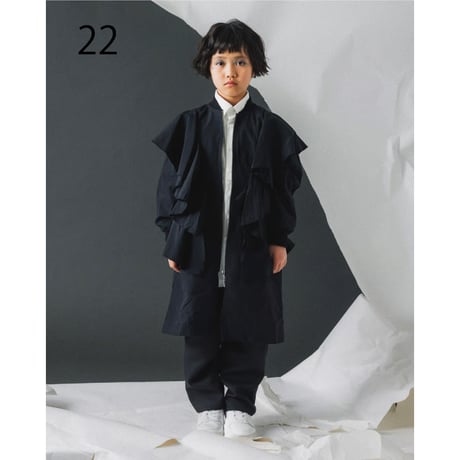 nunuforme / ランダムフリルジャンパー  22-nf26-499-025   Black  M .L .XL.1(155).2(163)