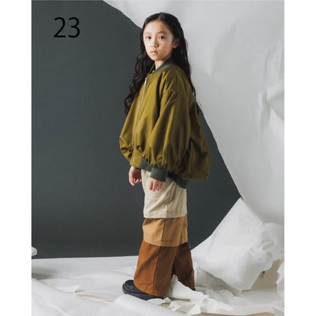 nunuforme / バルーンジャケット  23-nf26-130-033  Khaki  M .L .XL.1(155).2(163)