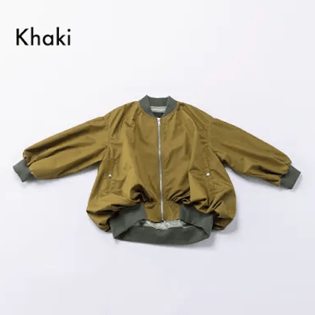 nunuforme / バルーンジャケット  23-nf26-130-033  Khaki  M .L .XL.1(155).2(163)