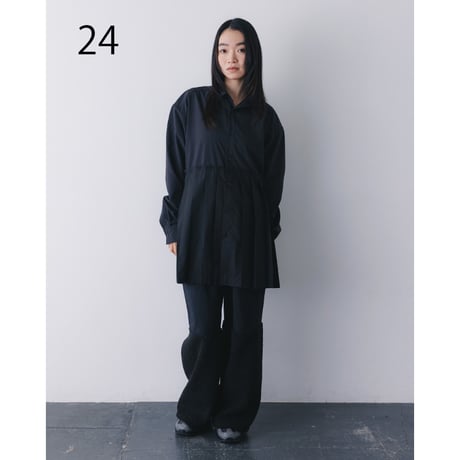 nunuforme /プリーツシャツ  24-nf26-553-034  OffWhite  M .L .XL.1(155).2(163)  のコピー