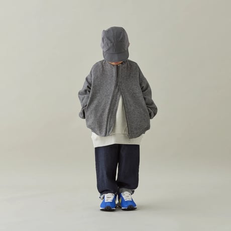 MOUN TEN. / cotton tweed zip blouson  MB39-2021  BB03-0417  black twill  95.110.125.140.0.1.2