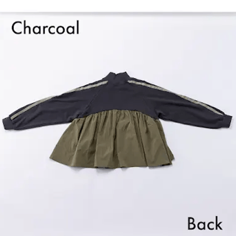 nunuforme / ハーフジッププルオーバー  32-nf26-847-503  Charcoal  M .L .XL.1(155).2(163)