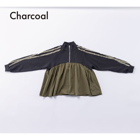 nunuforme / ハーフジッププルオーバー  32-nf26-847-503  Charcoal  M .L .XL.1(155).2(163)