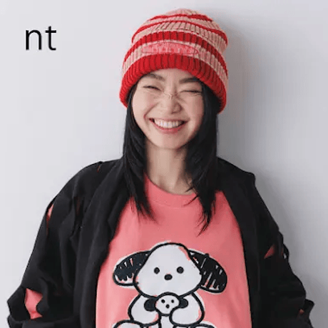 nunuforme / ゆるinuinu刺繍トレーナー　nt26-002-10  Pink   105.115.125.135.145.1(155).2(163)