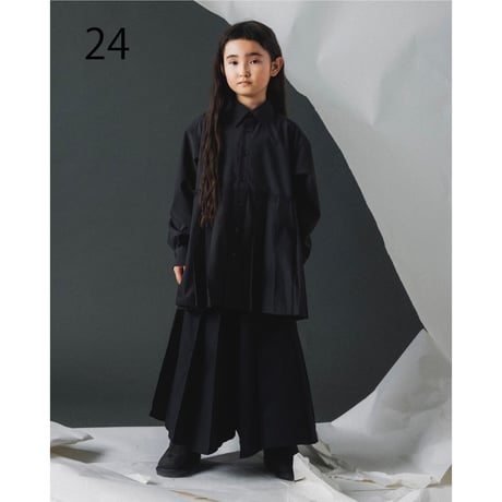 nunuforme /プリーツシャツ  24-nf26-553-034  OffWhite  M .L .XL.1(155).2(163)  のコピー