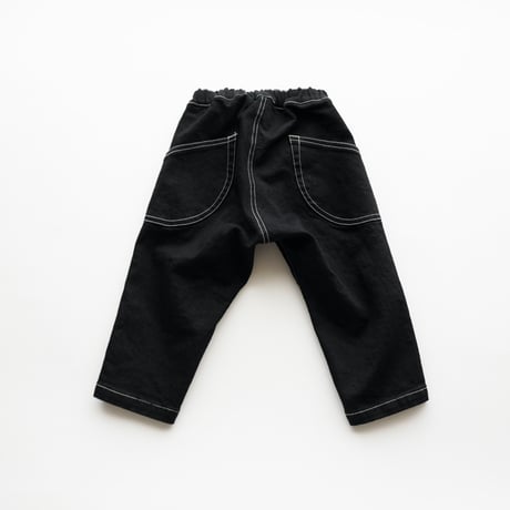 MOUN TEN. / front tuck organic jeans(for baby)    BP01-0109c   black  80-95