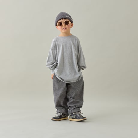 MOUN TEN. / cotton tweed loose pants   MP99-2023  black twill  125.140.0.1.2